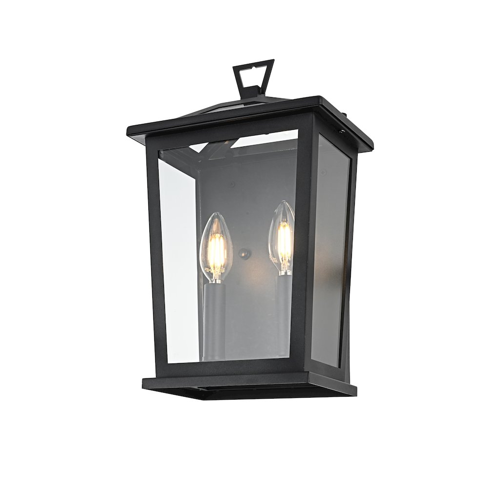 Richmond 7 inch Outdoor Pendant in Black. Picture 3