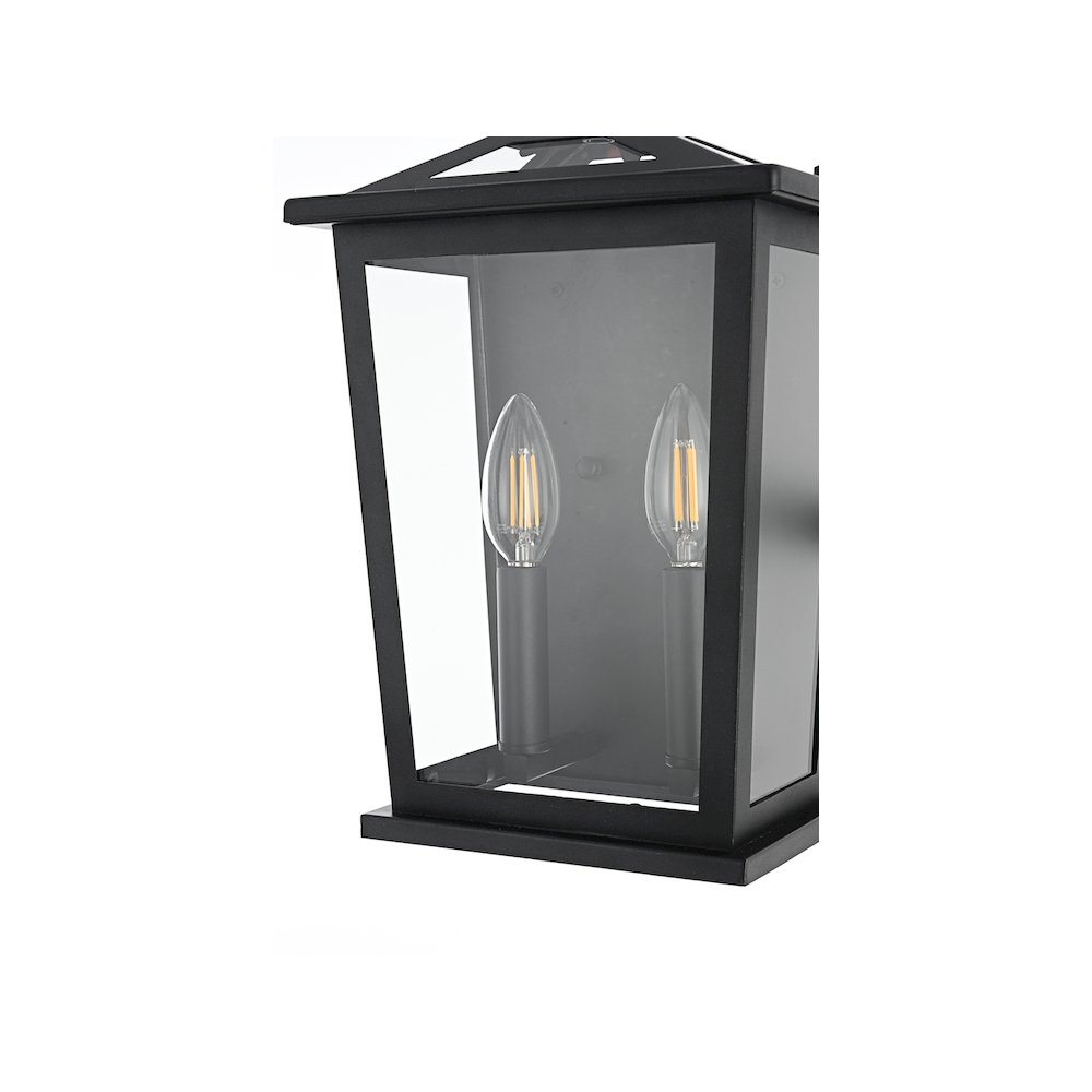 Richmond 7 inch Outdoor Pendant in Black. Picture 5