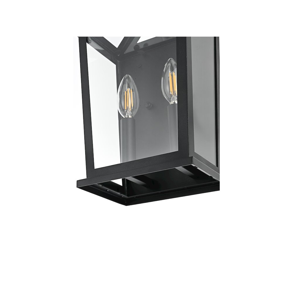 Richmond 7 inch Outdoor Pendant in Black. Picture 6
