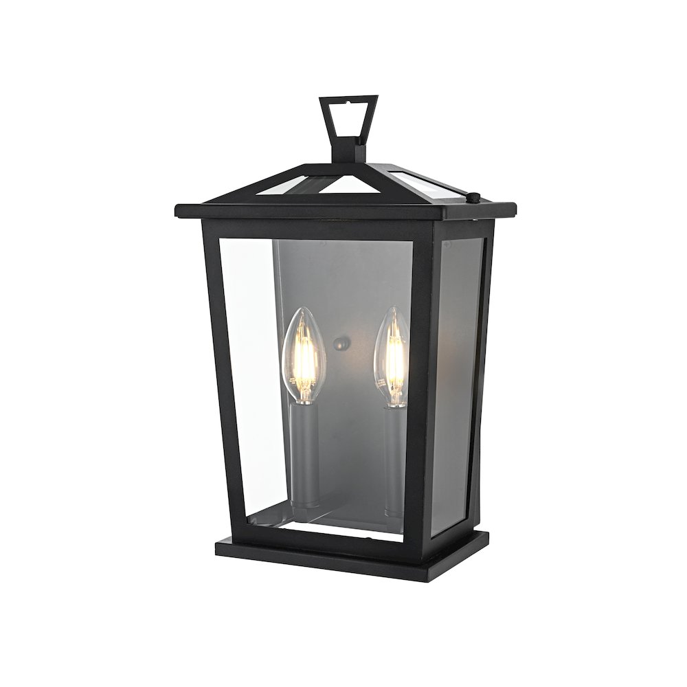 Richmond 7 inch Outdoor Pendant in Black. Picture 7