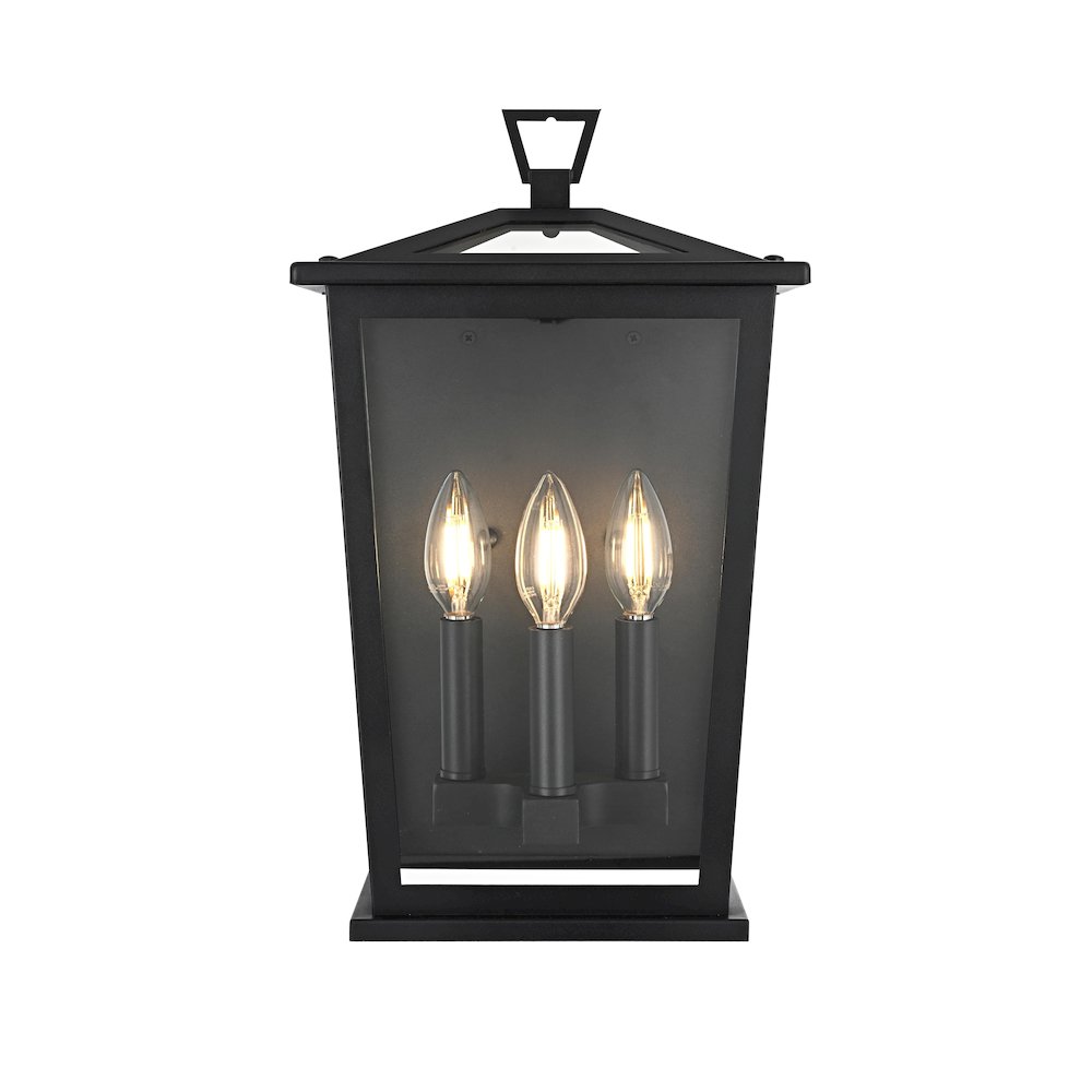 Richmond 7 inch Outdoor Pendant in Black. Picture 1