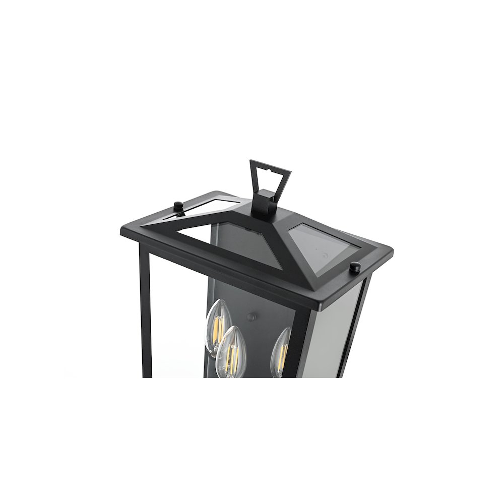 Richmond 7 inch Outdoor Pendant in Black. Picture 4