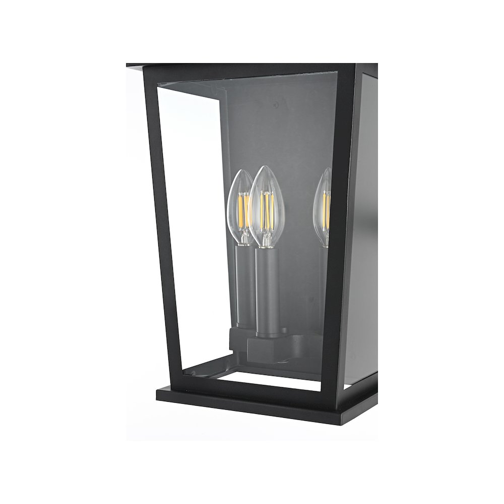 Richmond 7 inch Outdoor Pendant in Black. Picture 5