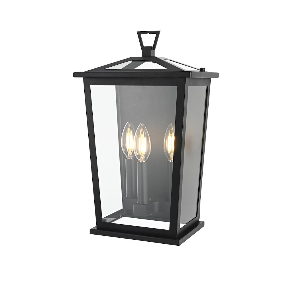 Richmond 7 inch Outdoor Pendant in Black. Picture 7