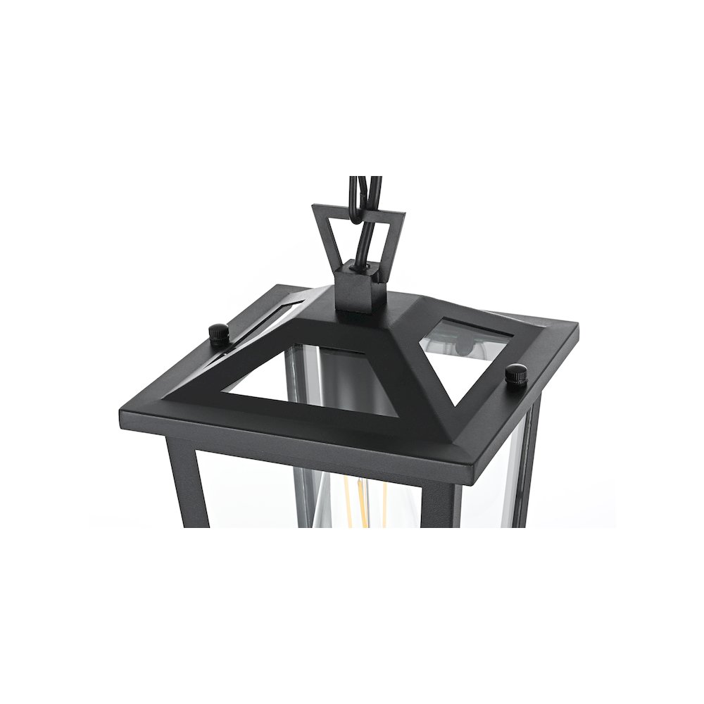 Cayman 7 inch Outdoor Pendant in Black. Picture 4