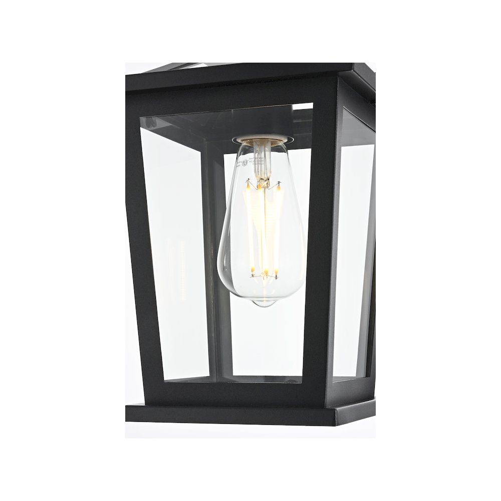 Cayman 7 inch Outdoor Pendant in Black. Picture 6