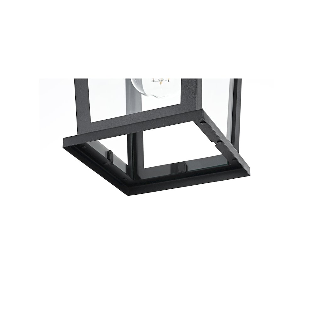 Cayman 7 inch Outdoor Pendant in Black. Picture 7