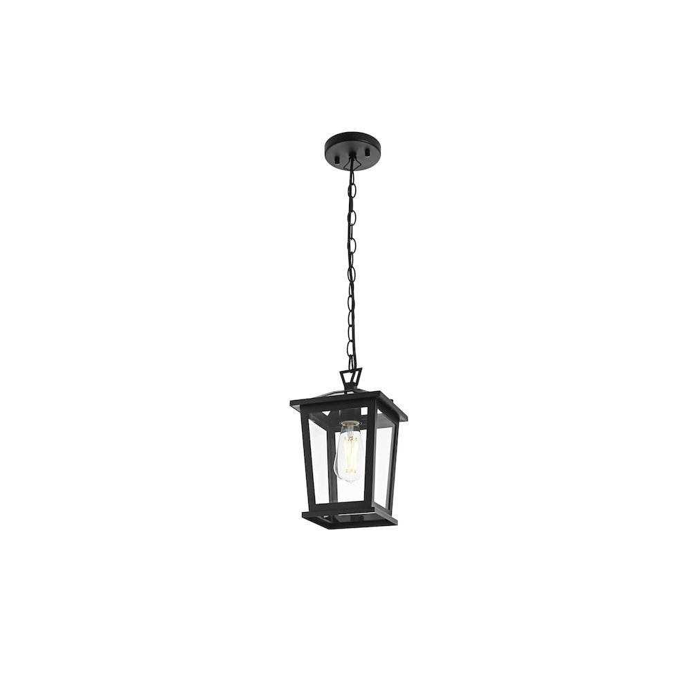 Cayman 7 inch Outdoor Pendant in Black. Picture 8