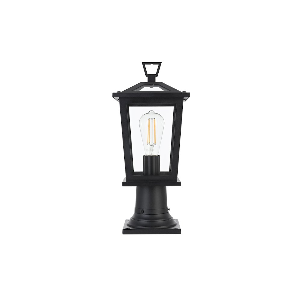 Cayman 7 inch Outdoor Pendant in Black. Picture 1