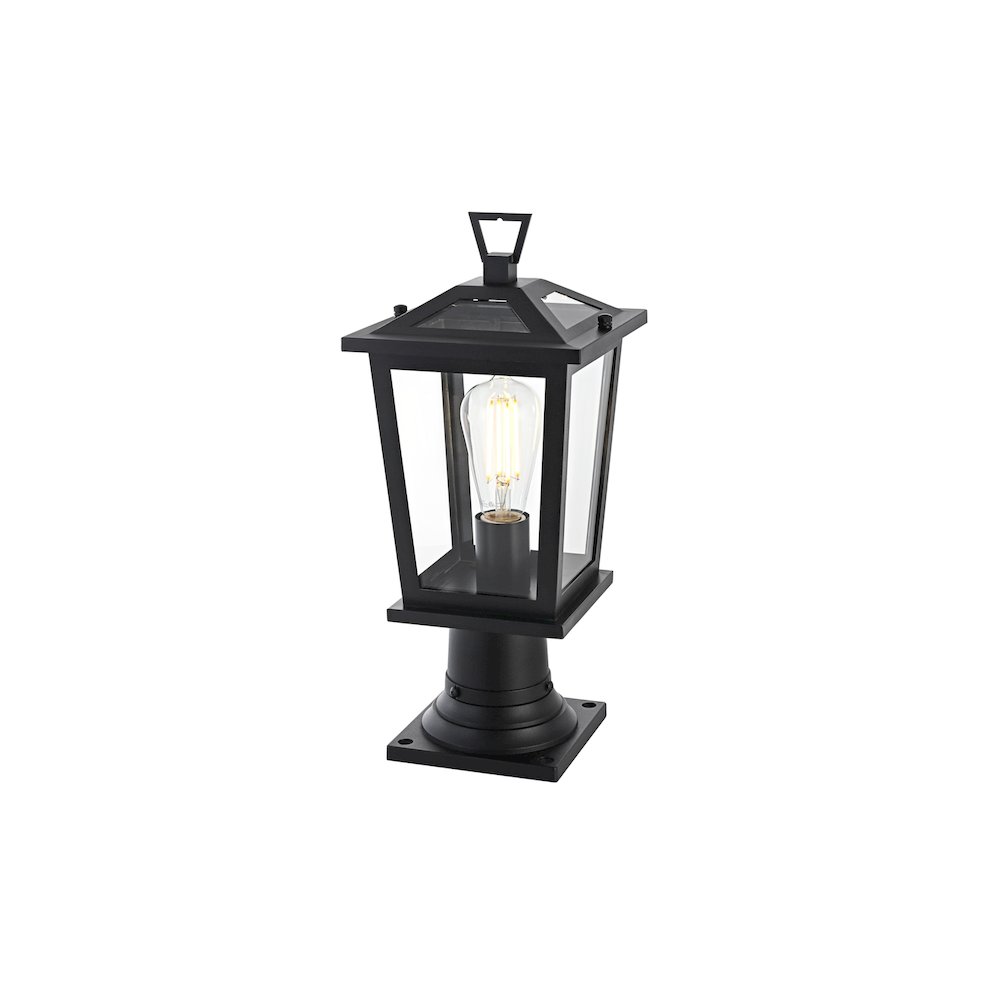 Cayman 7 inch Outdoor Pendant in Black. Picture 2