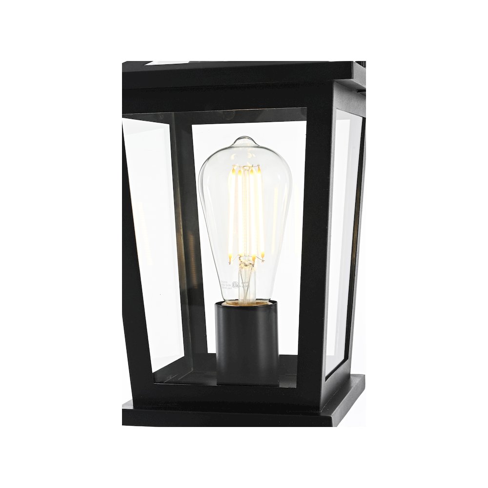 Cayman 7 inch Outdoor Pendant in Black. Picture 3