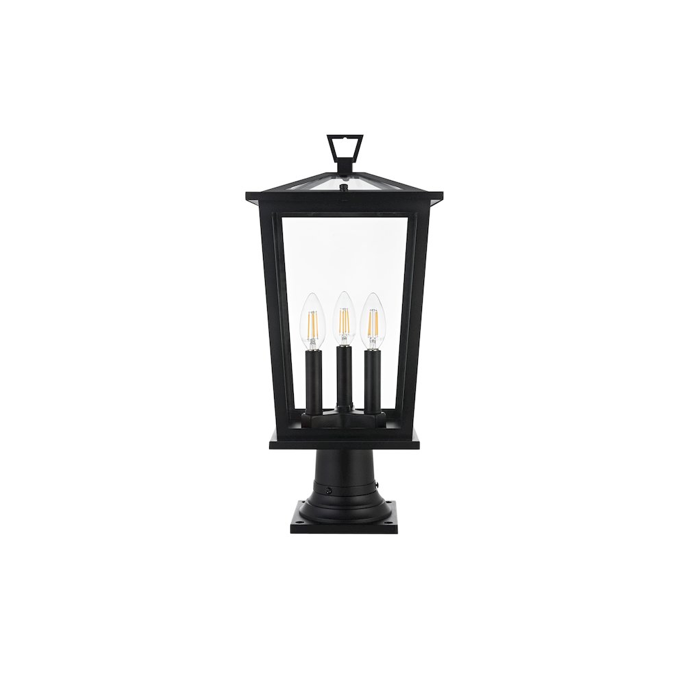Cayman 7 inch Outdoor Pendant in Black. Picture 1