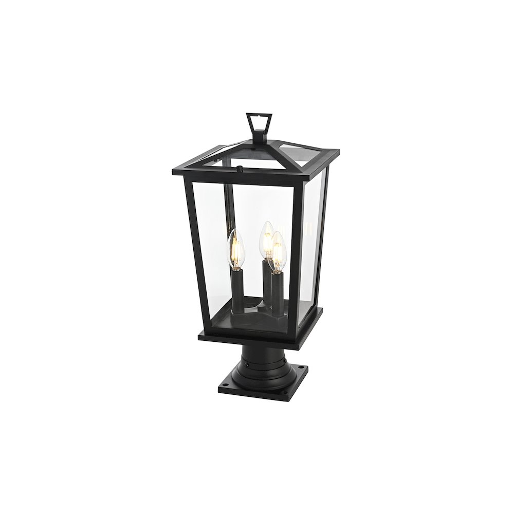 Cayman 7 inch Outdoor Pendant in Black. Picture 2