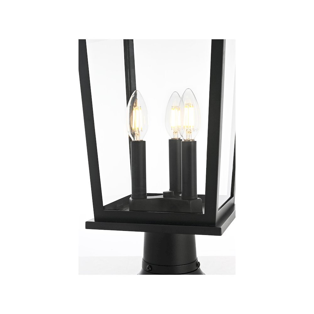 Cayman 7 inch Outdoor Pendant in Black. Picture 3