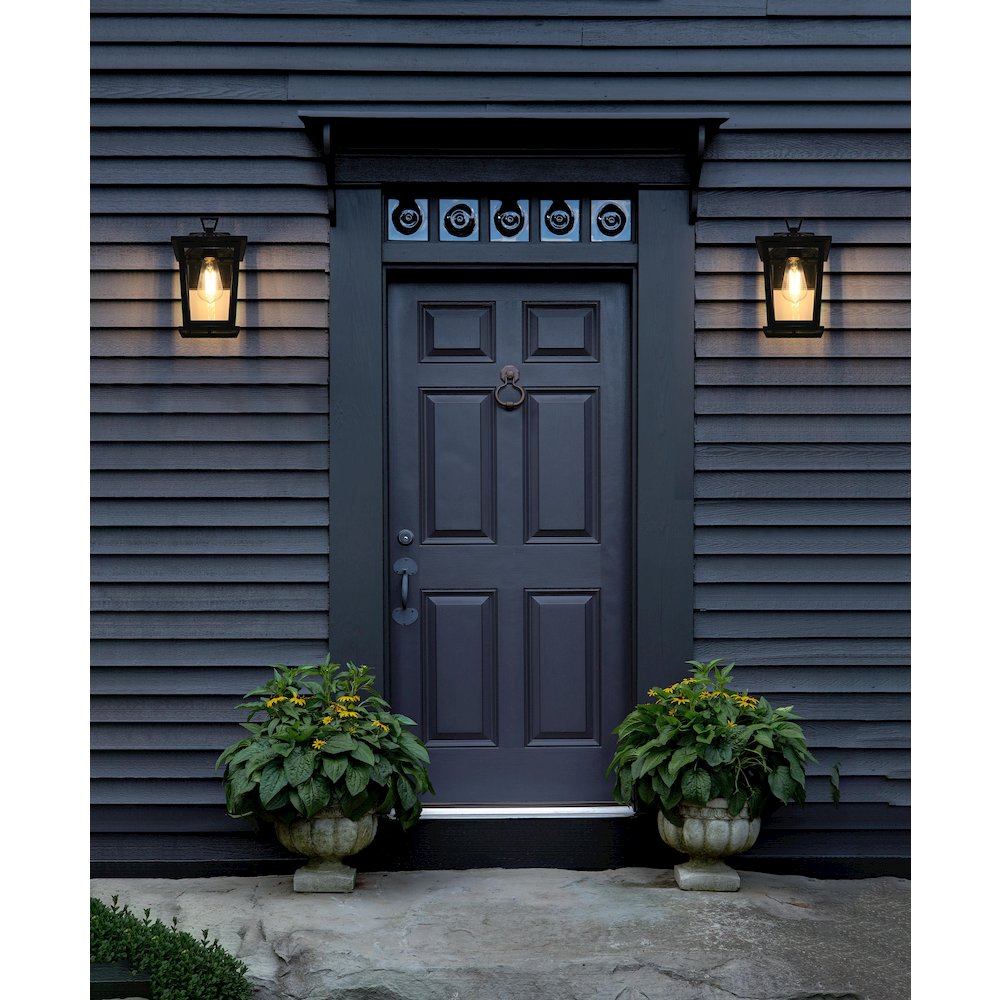 Cayman 7 inch Outdoor Pendant in Black. Picture 2
