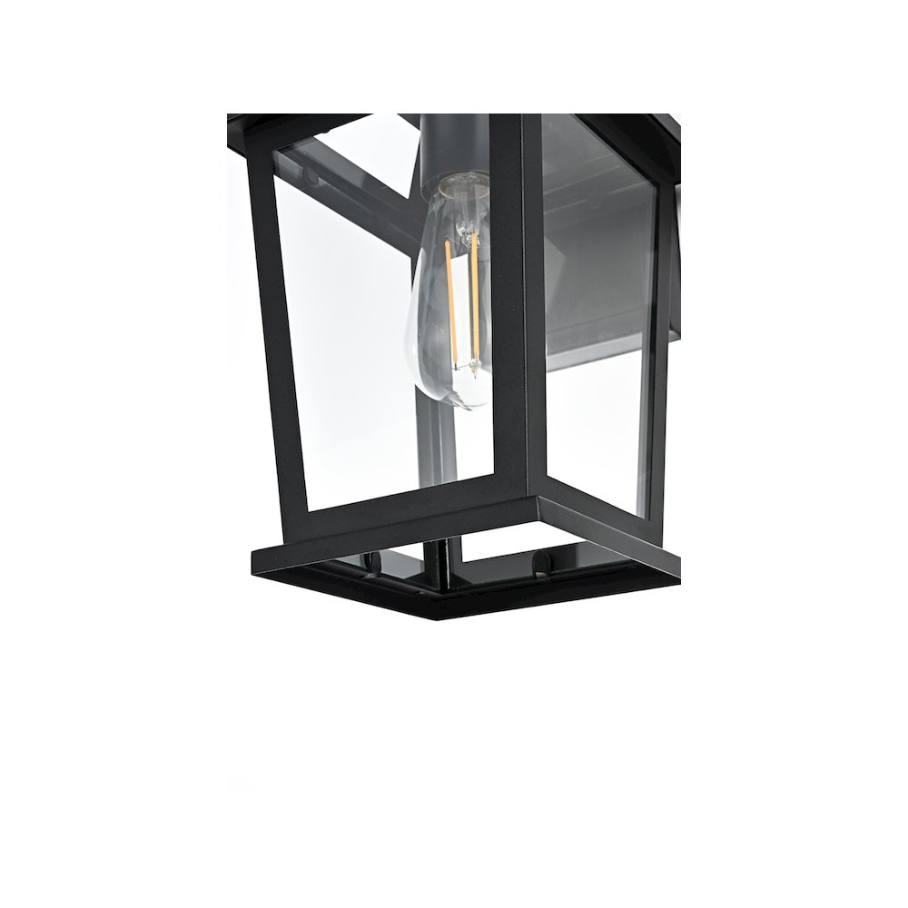 Cayman 7 inch Outdoor Pendant in Black. Picture 6