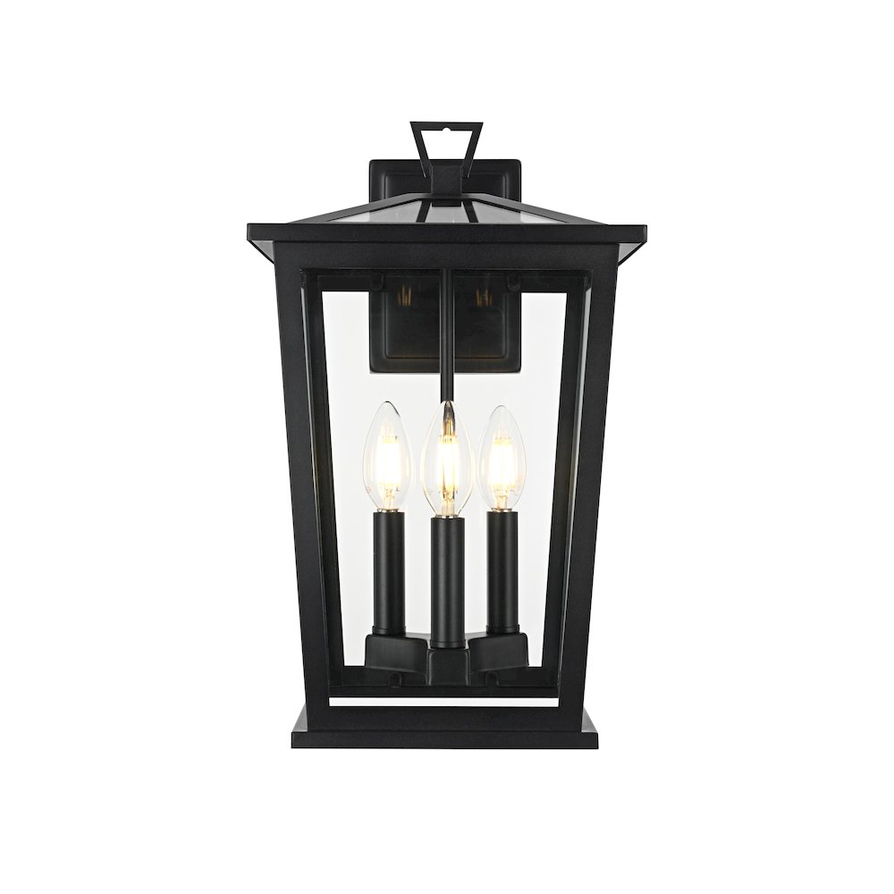 Cayman 7 inch Outdoor Pendant in Black. Picture 1