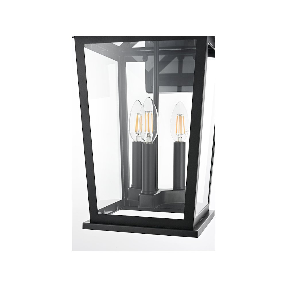 Cayman 7 inch Outdoor Pendant in Black. Picture 4
