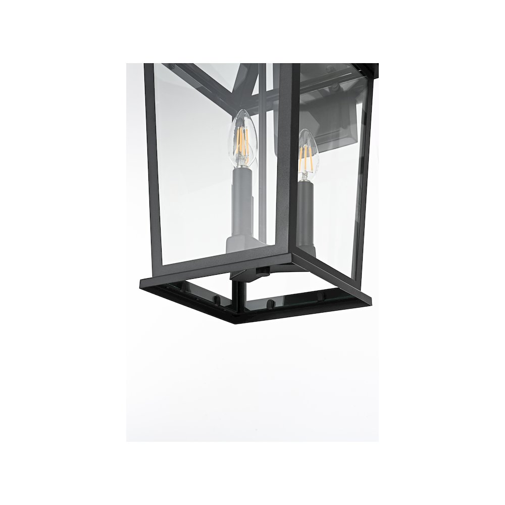 Cayman 7 inch Outdoor Pendant in Black. Picture 6