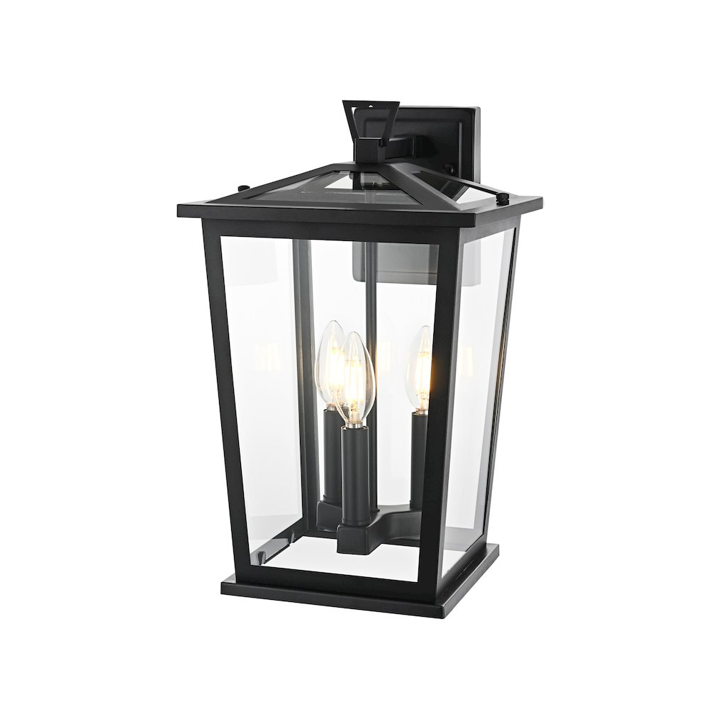 Cayman 7 inch Outdoor Pendant in Black. Picture 7