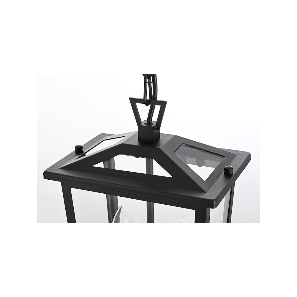 Berks 7 inch Outdoor Pendant in Black. Picture 3