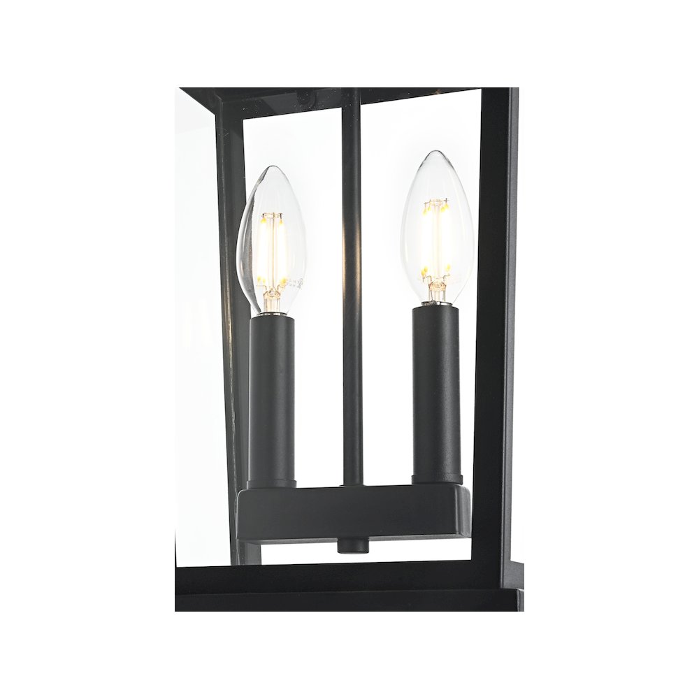Berks 7 inch Outdoor Pendant in Black. Picture 5