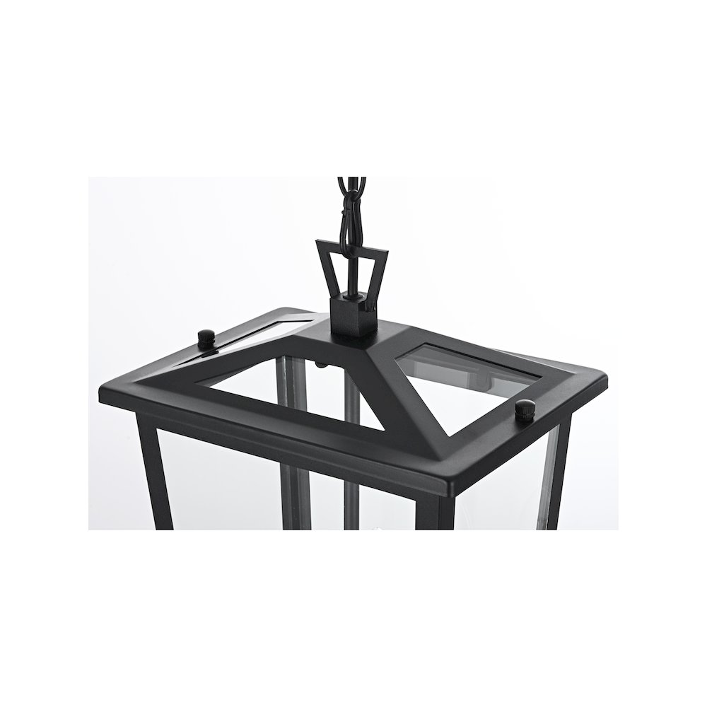 Berks 7 inch Outdoor Pendant in Black. Picture 3