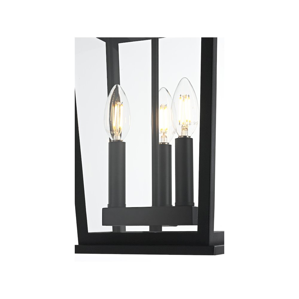 Berks 7 inch Outdoor Pendant in Black. Picture 5