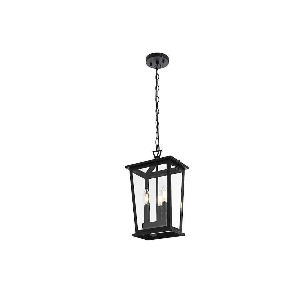 Berks 7 inch Outdoor Pendant in Black. Picture 7