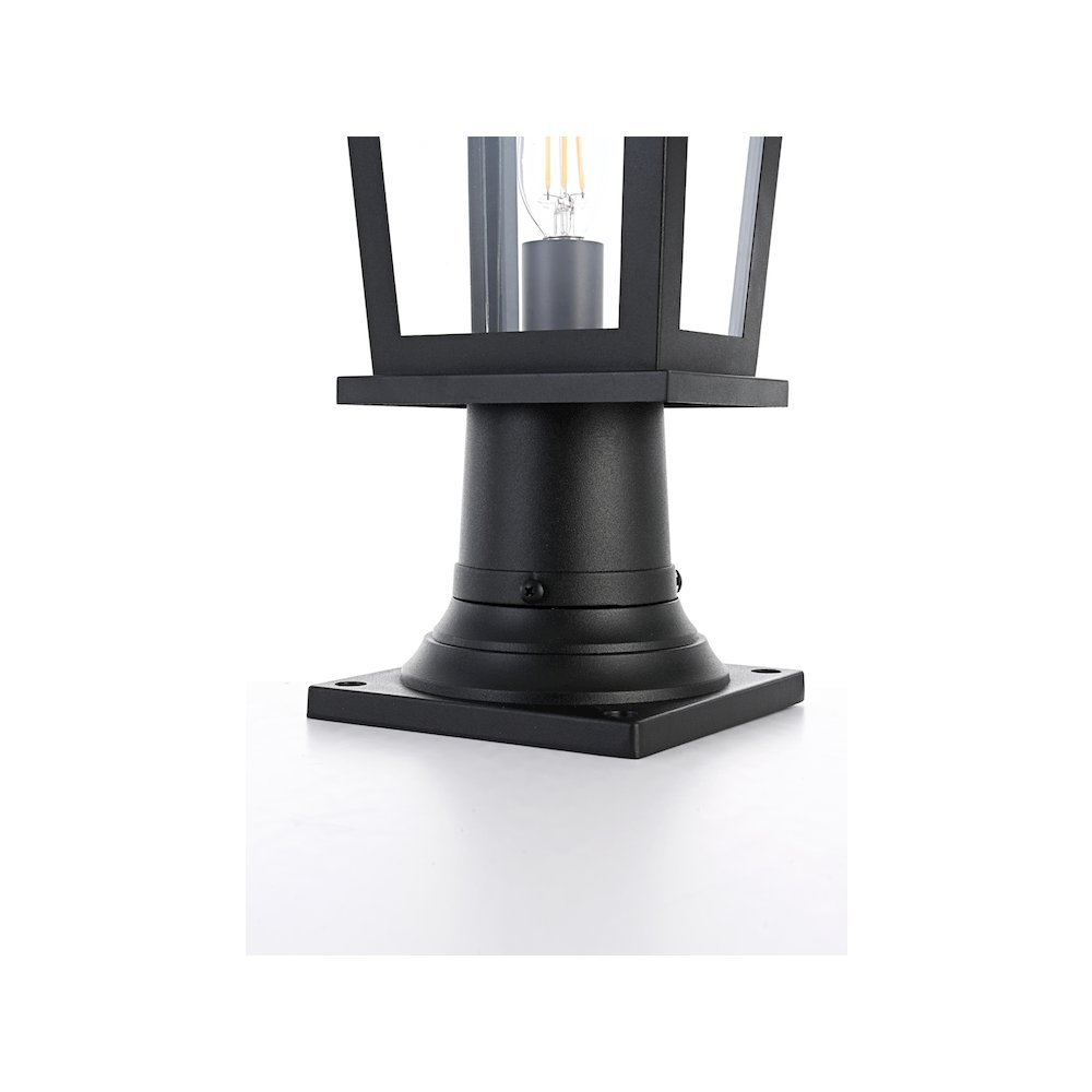 Berks 7 inch Outdoor Pendant in Black. Picture 5