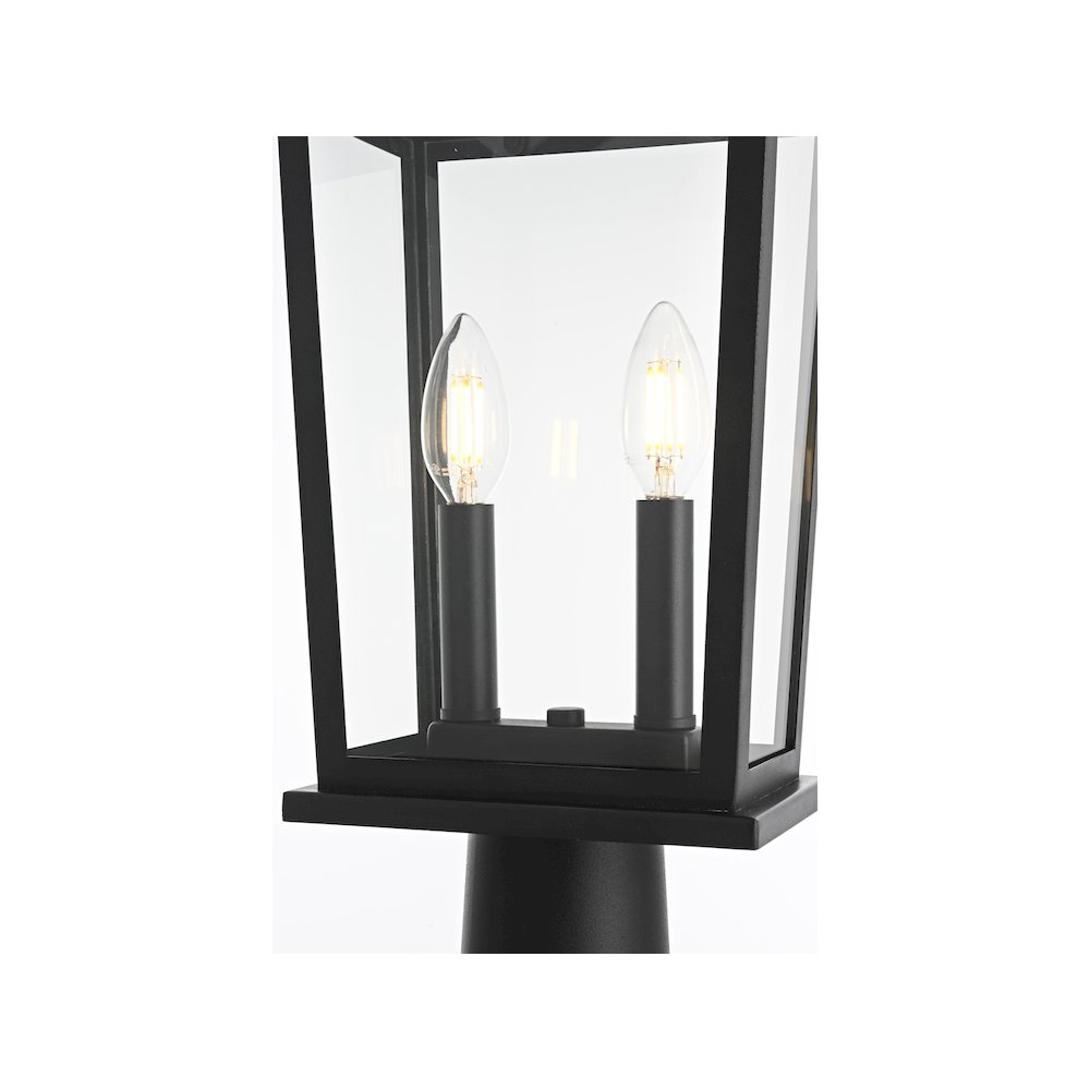 Berks 7 inch Outdoor Pendant in Black. Picture 3