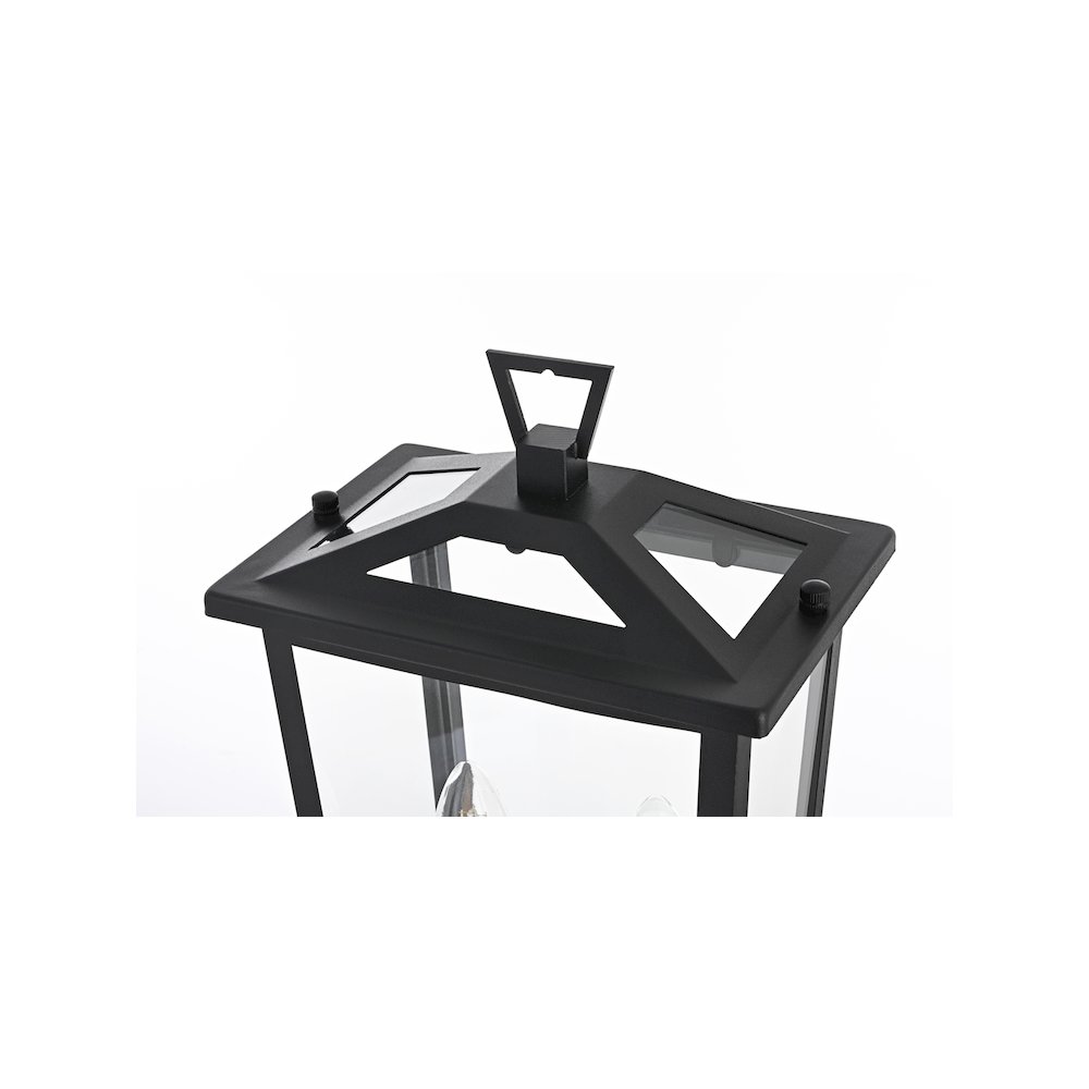 Berks 7 inch Outdoor Pendant in Black. Picture 4