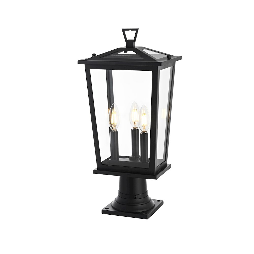 Berks 7 inch Outdoor Pendant in Black. Picture 2