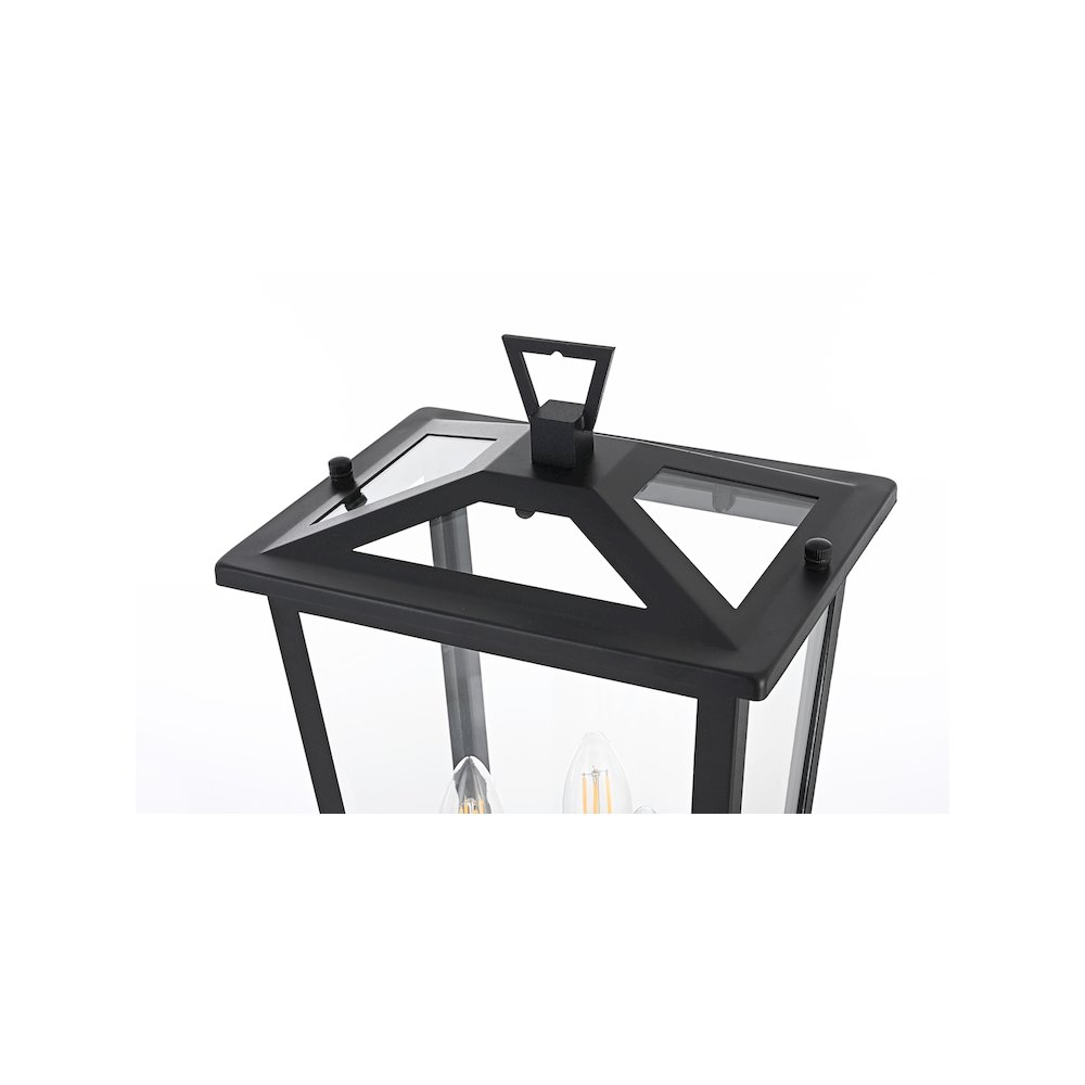 Berks 7 inch Outdoor Pendant in Black. Picture 4