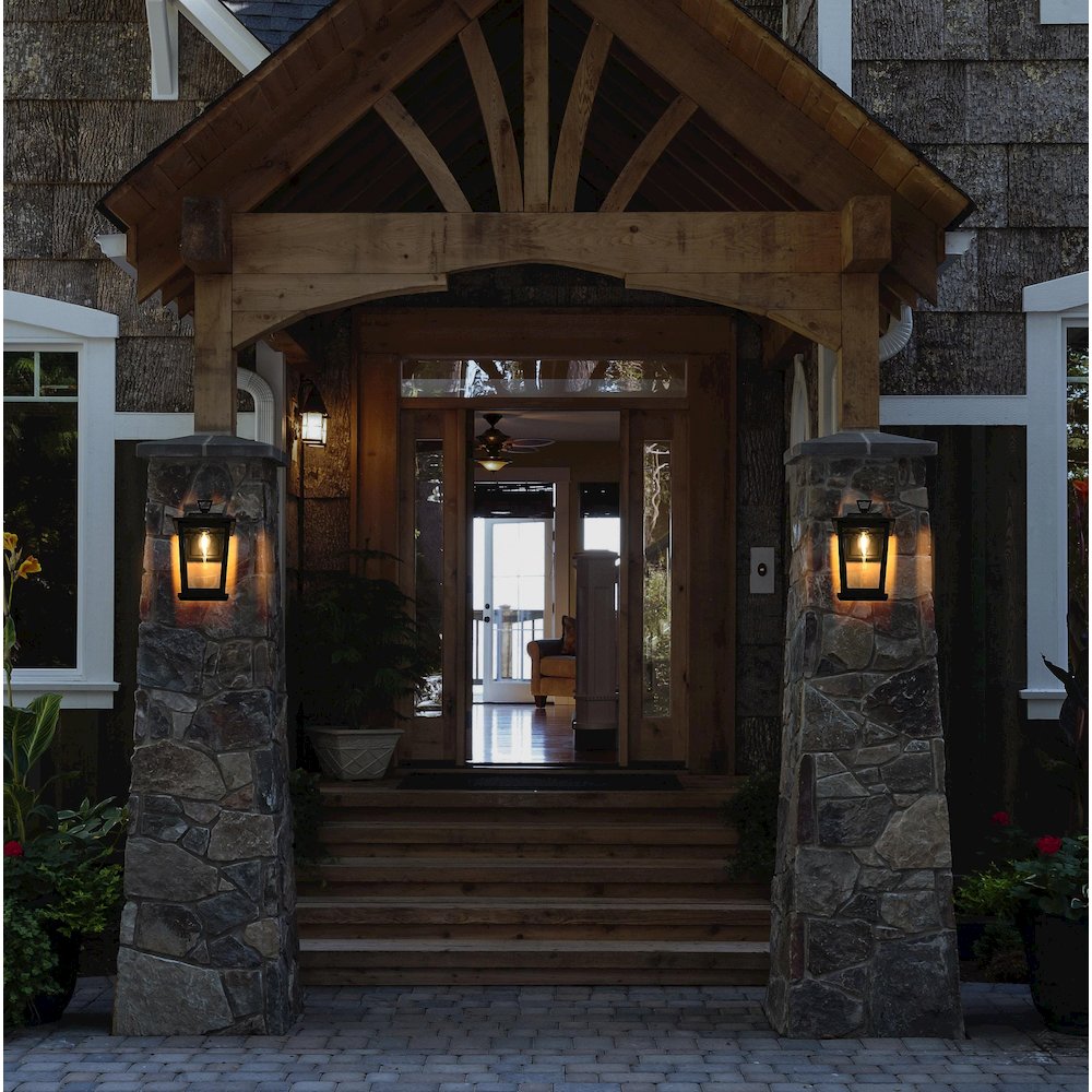Berks 7 inch Outdoor Pendant in Black. Picture 2