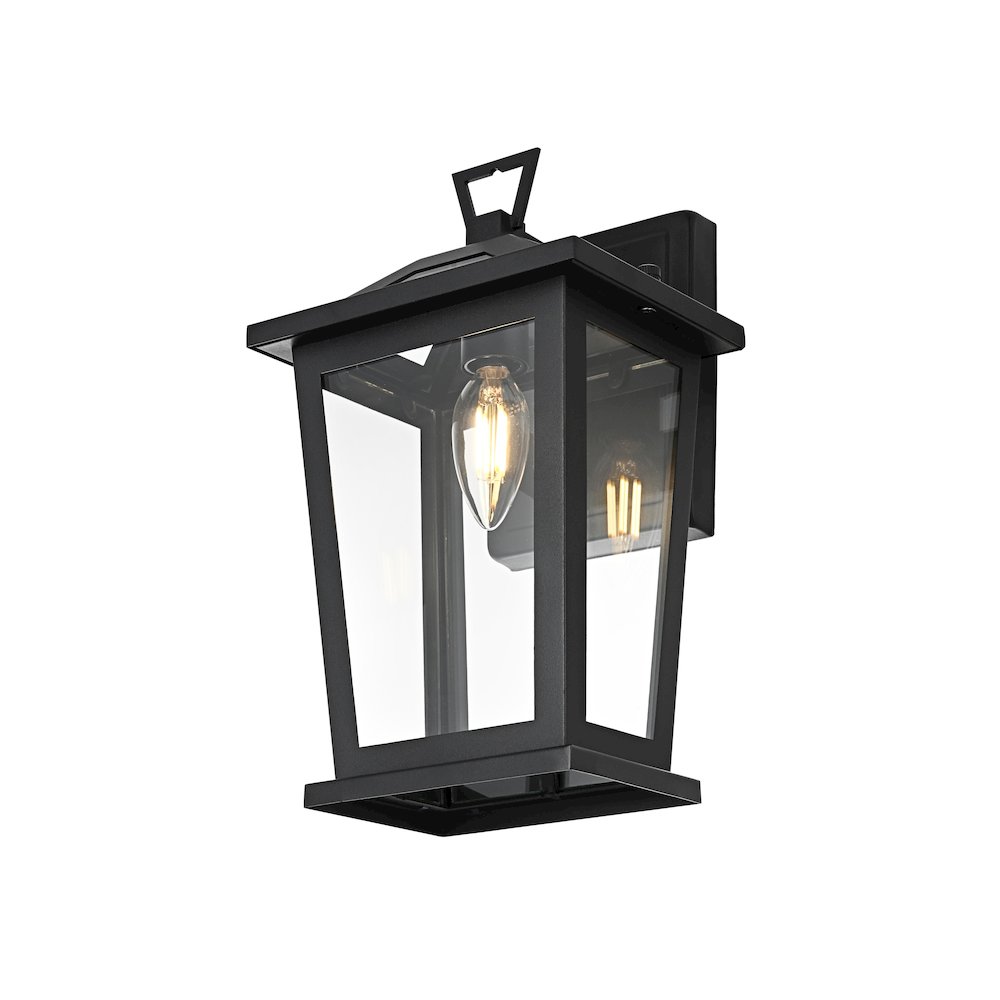 Berks 7 inch Outdoor Pendant in Black. Picture 3