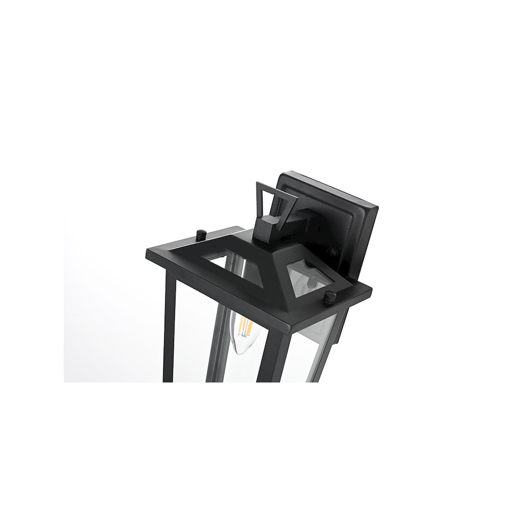 Berks 7 inch Outdoor Pendant in Black. Picture 4