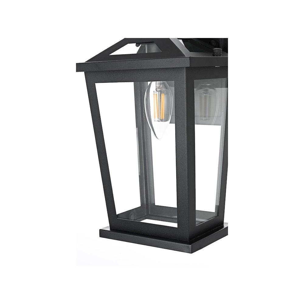 Berks 7 inch Outdoor Pendant in Black. Picture 5