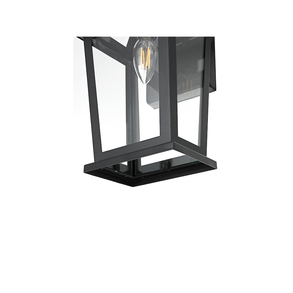 Berks 7 inch Outdoor Pendant in Black. Picture 6