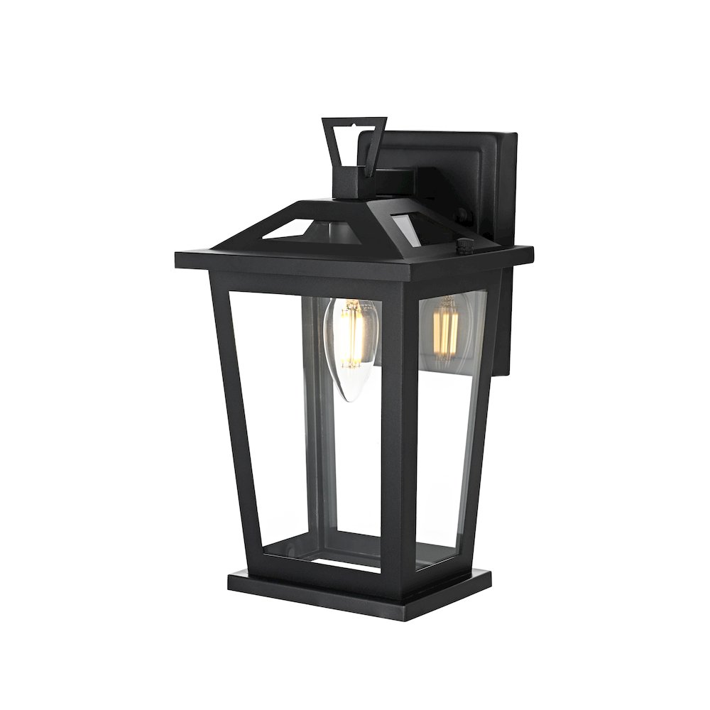 Berks 7 inch Outdoor Pendant in Black. Picture 7