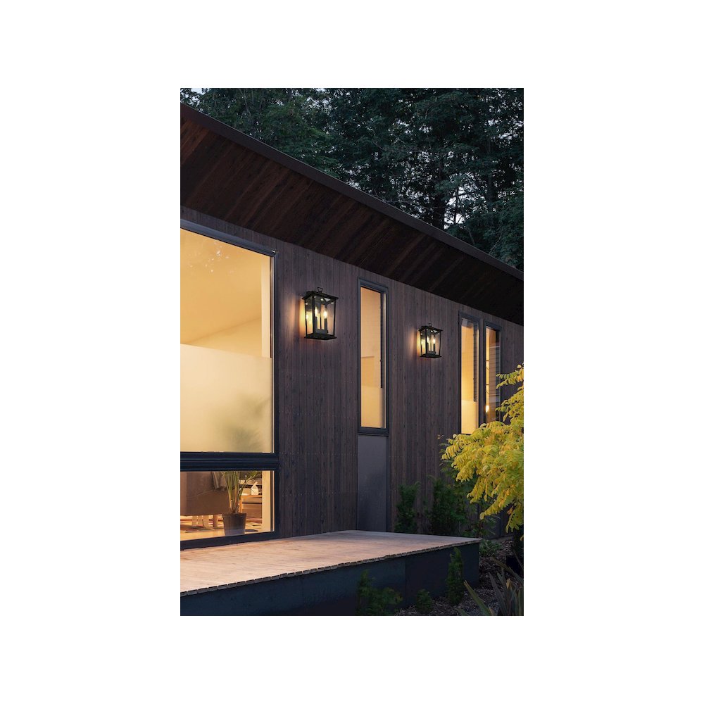 Berks 7 inch Outdoor Pendant in Black. Picture 2