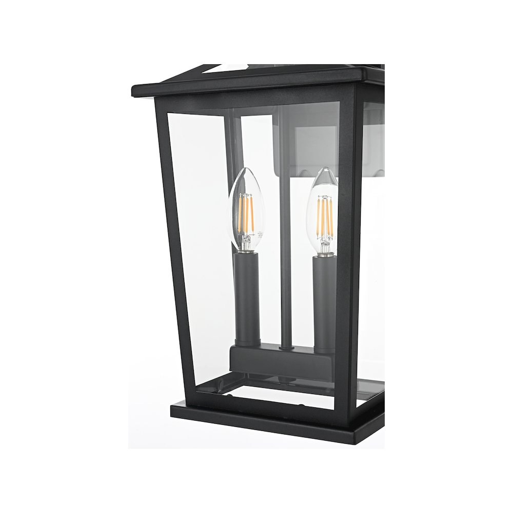 Berks 7 inch Outdoor Pendant in Black. Picture 5