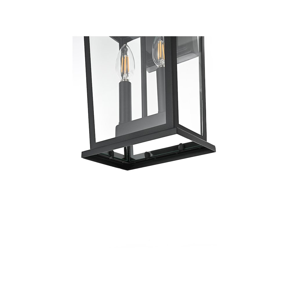 Berks 7 inch Outdoor Pendant in Black. Picture 6