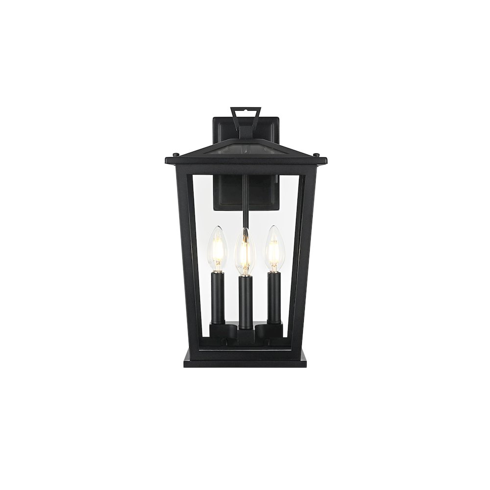 Berks 7 inch Outdoor Pendant in Black. Picture 1