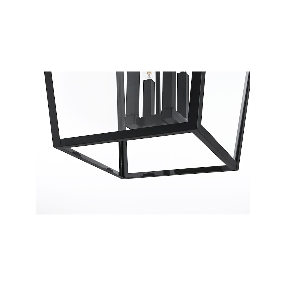 Oxford 7 inch Outdoor Pendant in Black. Picture 6