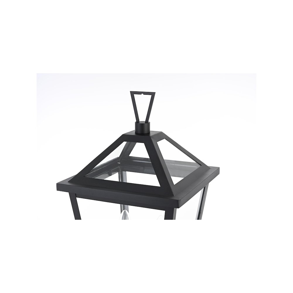 Frankford 7 inch Outdoor Pendant in Black. Picture 4