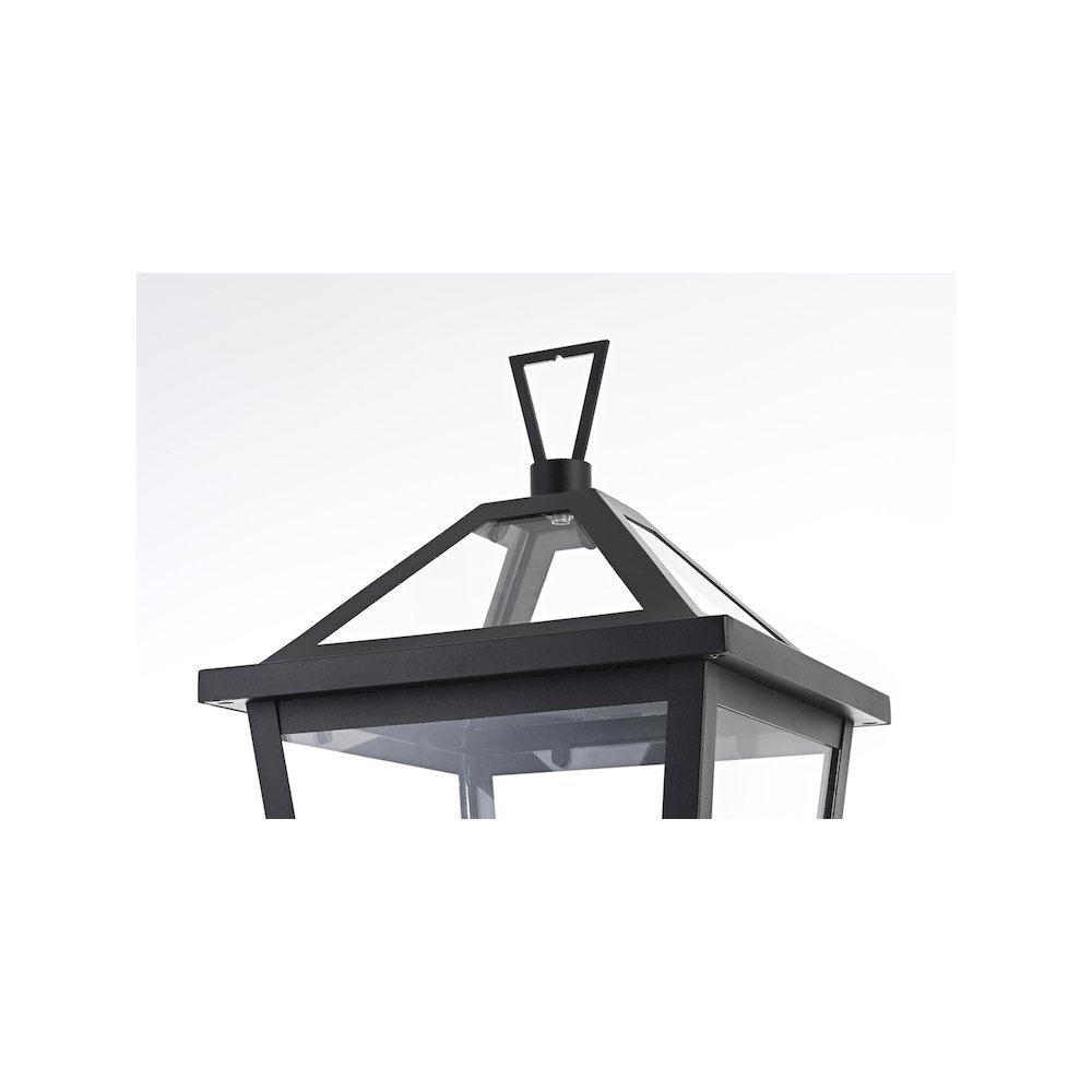 Frankford 7 inch Outdoor Pendant in Black. Picture 6