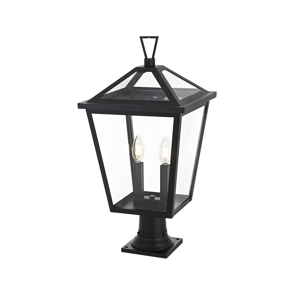 Frankford 7 inch Outdoor Pendant in Black. Picture 2
