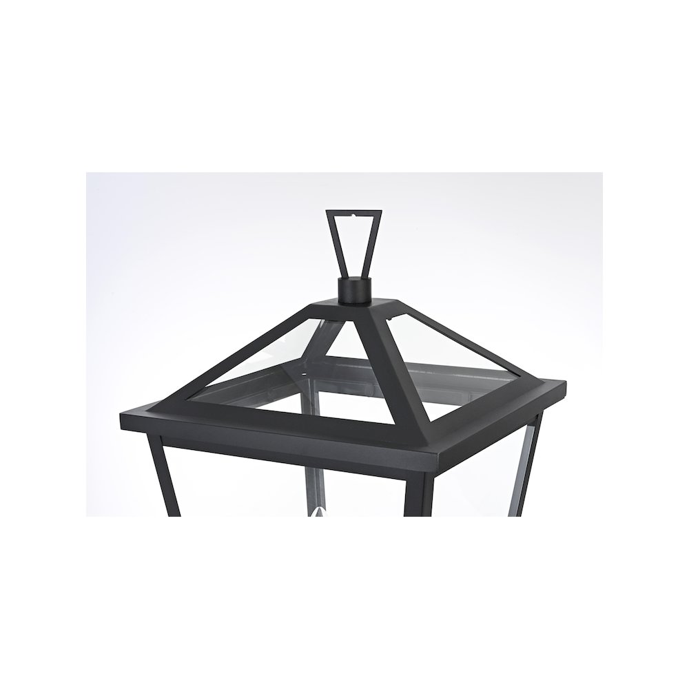 Frankford 7 inch Outdoor Pendant in Black. Picture 4