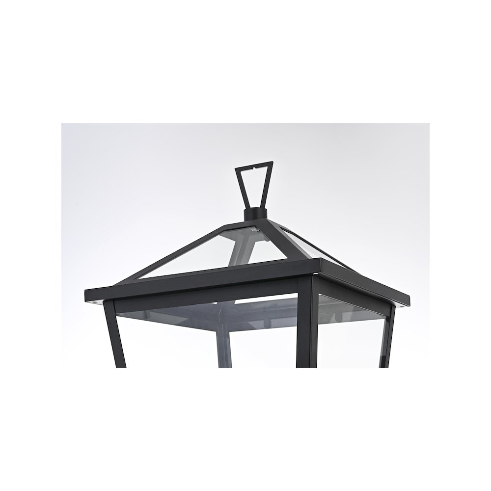 Frankford 7 inch Outdoor Pendant in Black. Picture 6
